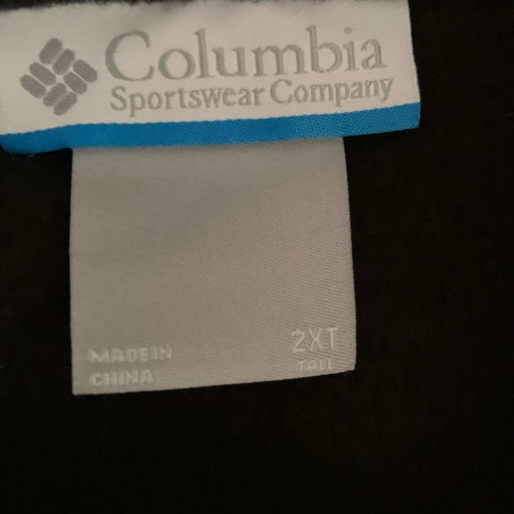 Men’s Columbia 2xt zip up fleece new with tags